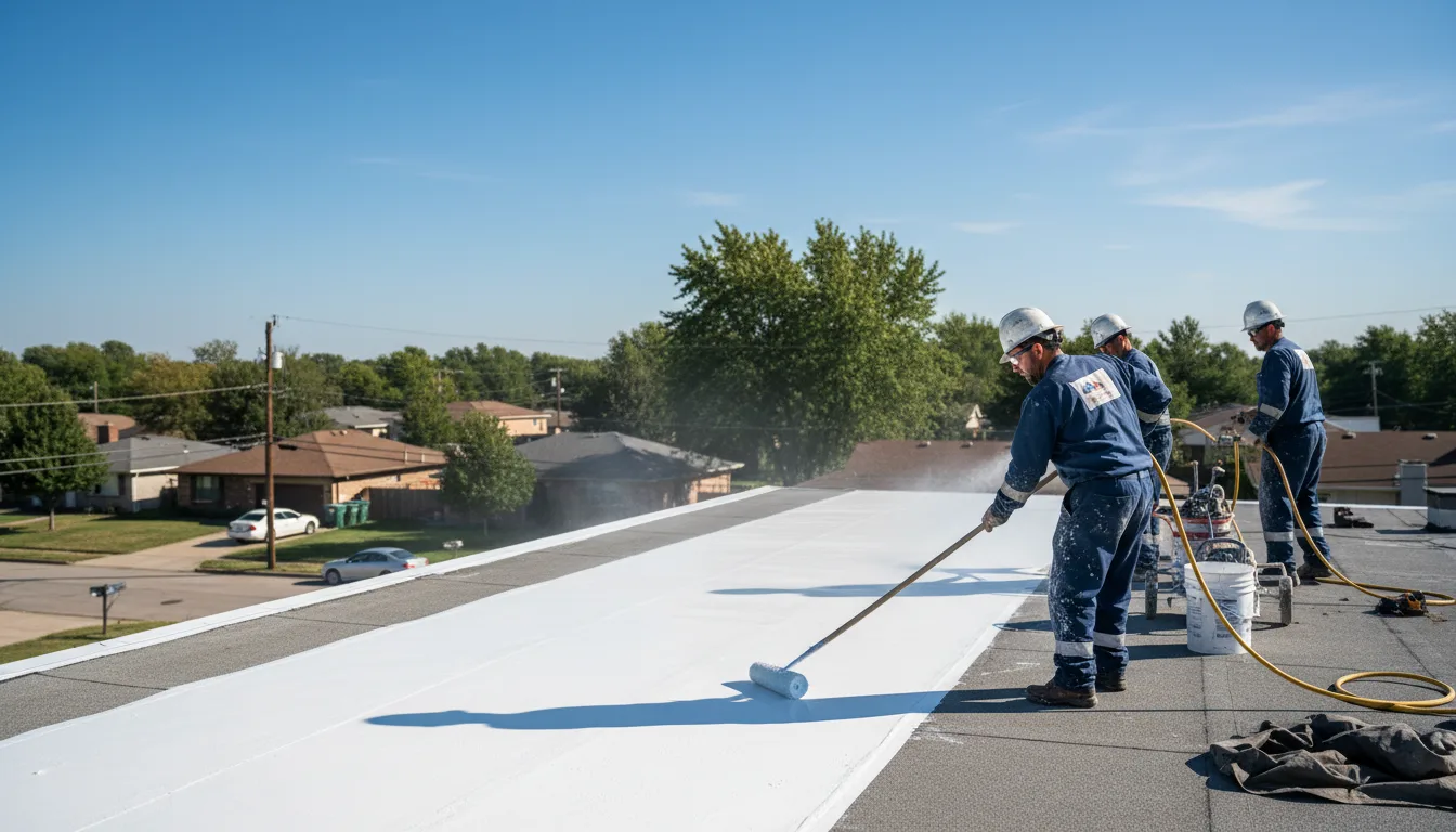 Commercial roof coating in Empire, CA near me
